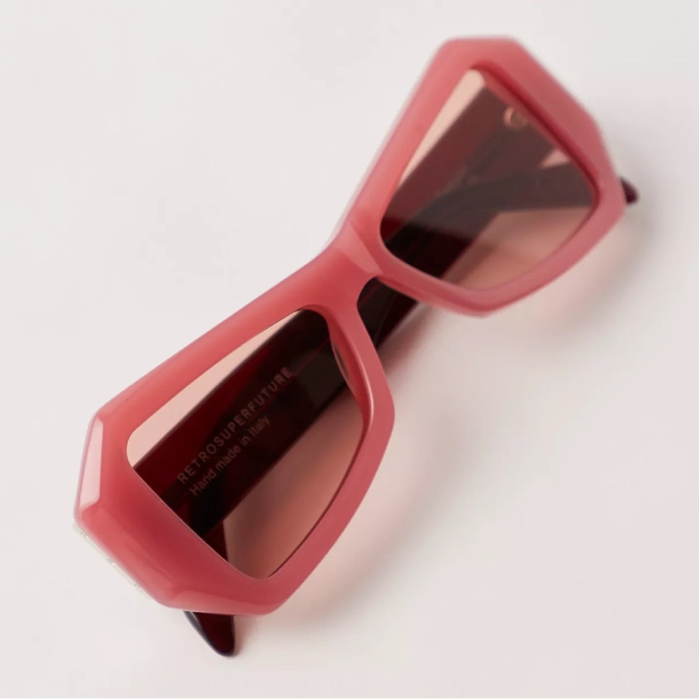 Free People x Retrosuperfuture Gold Standard Protection Tempio Sunglasses NWT